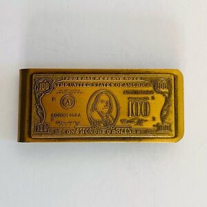 Vintage One Hundred Dollar Bill Money Clip